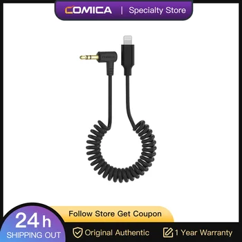 Comica CVM-D-MI Аудиовыход 3,5 мм TRS-Lightning для беспроводного микрофона смартфона Android
