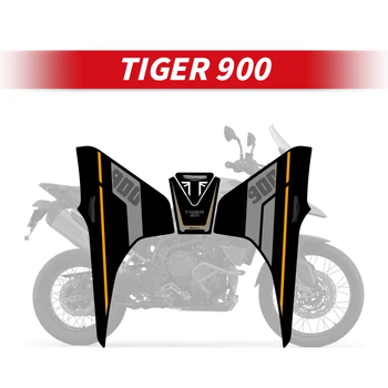 Для TRIUMPH TIGER 900 Защитные наклейки на топливный бак, Комплекты аксессуаров для мотоциклов, Украшение бензобака, Наклейки с клеем 3 м сзади