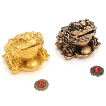 Китайский Фэн-шуй, деньги, удача, богатство, Лягушка, жаба, монета, украшение для дома, украшение для домашнего офиса, Счастливые подарки