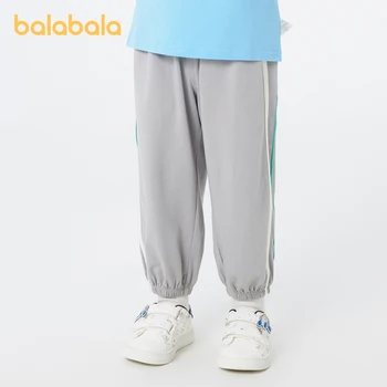 Брюки унисекс для малышей Balabala, летние повседневные удобные модные брюки от комаров