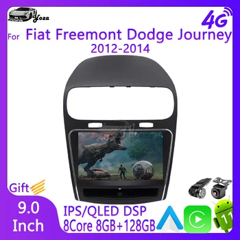 Автомобильное радио Yoza Carplay Для Fiat Freemont Dodge Journey 2012-2014 Android11 Мультимедийный Плеер С Сенсорным Экраном GPS Навигация 5G WIFI