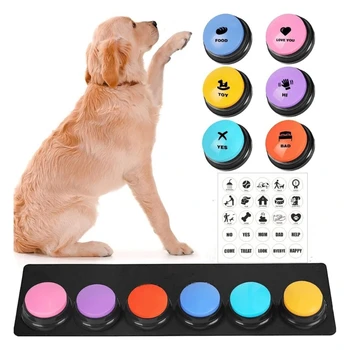 Надежные голосовые кнопки для домашних животных для начала общения с собаками-подушками, говорящие кнопки, записываемые звуковые кнопки для щенка