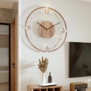 Часы настенные часы гостиная 2023 новое украшение мода немой креатив настенные часы настенные часы кварцевые часы для дома
