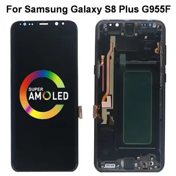 SUPER AMOLED S8 Plus ЖК-Дисплей Для SAMSUNG Galaxy s8 plus G955 G955F G955U SM-G955F /DS S8 + ЖК-дисплей С Сенсорным Экраном и Цифровым Преобразователем в сборе