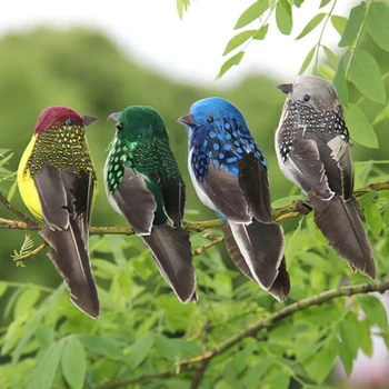 Креативная модель искусственной птицы из пенопластовых перьев, украшение для дома, подарок для прополки, вечеринка, Украшения для сада, двора, Елки