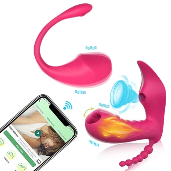 Приложение Комбинированное Беспроводное Bluetooth G Spot Фаллоимитатор Вибратор для женщин Присоска Клитор Женские Носимые Трусики Секс Игрушки на большие расстояния