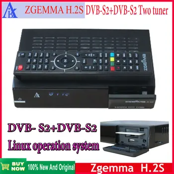 【Оригинал】 Спутниковый ТВ-ресивер ZGEMMA H.2S DVB-S2 + DVB-S2 twin tuner enigma 2 Linux поддерживает самую быструю работу мирового ТВ-ресивера