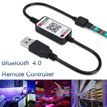 Универсальное мини-беспроводное управление смартфоном на 5-24 В, контроллер RGB светодиодной ленты, USB-кабель 4.0 для бара отеля KTC Home