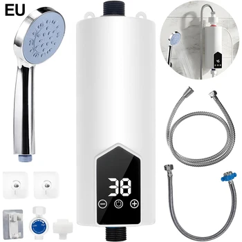 Электрический водонагреватель EU, US, UK Plug, Небольшой Настенный светильник с переменной частотой, постоянной температурой, Мгновенный светильник для ванной комнаты