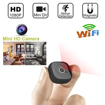 Wi-Fi Мини-камера HD1080P спортивная экшн-камера с микро-датчиком движения ночного видения, видеокамера, Голосовой видеомагнитофон, камера с небольшим аккумулятором
