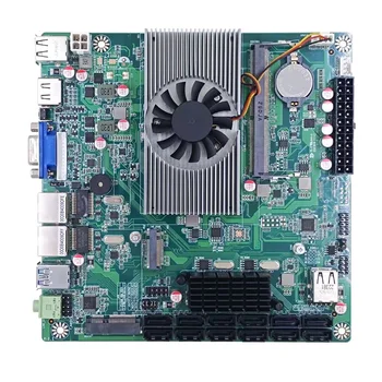 Материнская плата N5095 NAS Server 12X7Pin SATA Поддерживает DDR4 16G 2933 МГц SODIMM Материнская плата промышленного компьютера