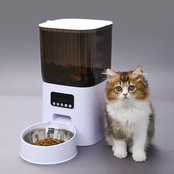 Кормушка самообслуживания Большая с отключенным питанием Автоматическая машина для кормления домашних животных Cat Magic Capacity Machine