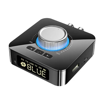 1 Комплект светодиодных смарт-адаптеров Bluetooth Bluetooth 5.0 Аудиоприемник Передатчик 2 In1 AUX Аудио Адаптер Конвертер