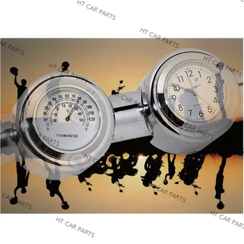 Пылезащитные часы Shi Ying, алюминиевый руль, мотоцикл, светящееся расписание, универсальные автомобильные часы, часы на руле