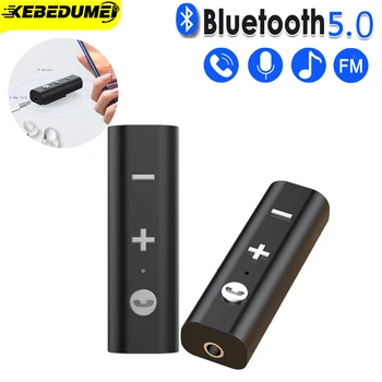 Адаптер Bluetooth 5.0, беспроводной аудиоприемник, разъем 3,5 мм, музыкальный приемник Bluetooth для наушников, автомобильный динамик, поддержка голосового вызова
