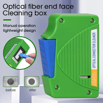 Коробка A-550 Коробка для чистки торца оптического волокна FTTH Инструмент для протирки волокна Кассета для чистки косичек Волоконные инструменты