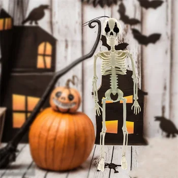 Украшения в виде скелета клоуна на Хэллоуин, Подвесные украшения на дереве для двери, окна, стены, принадлежности для вечеринок в помещении и на открытом воздухе