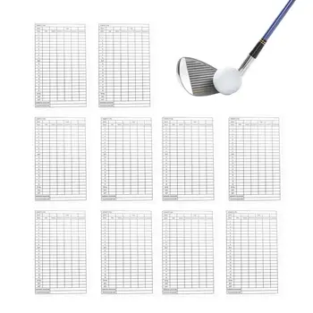 Таблица результатов игры в гольф Таблица показателей игры в гольф Отслеживание статистики Карточки для отслеживания статистики 3.9x6 Дюймов Карточка счетовода Для отслеживания статистики записи