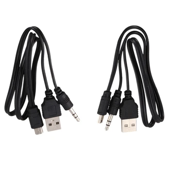 Разъем USB 2.0 для Mini A с разъемом 3,5 мм Аудиокабель для передачи данных 45 см 4 шт