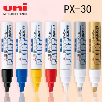 1Pcs Japan UNI Marker Paint Pen Автомобильная простая промышленная ручка для подкраски Может быть нанесена на различные объекты Поверхность не выцветает