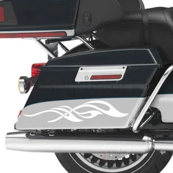 Наклейки с пламенем, наклейки с бахромой на крыло Для Harley Touring Electra Glide Ultra Classic Street Glide Road King Road Glide Universal