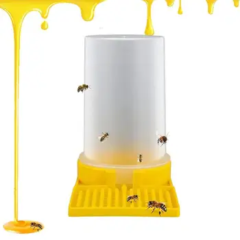 Поилка для пчел Диспенсер для воды для пчел Многоразового использования Желтая поилка для пчел Инструмент для пчеловодства и оборудование для пчеловодства