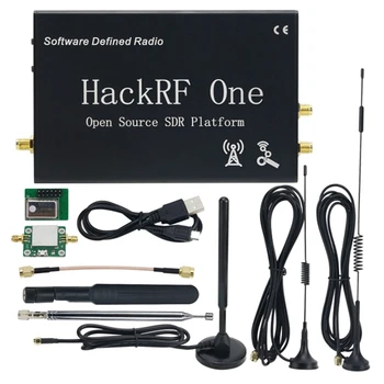 1 МГц-6 ГГц Для Hackrf One R9 V1.7.0 SDR Программно Определяемый радиоприемник В сборе Черный Корпус С антеннами LNA Прост в использовании