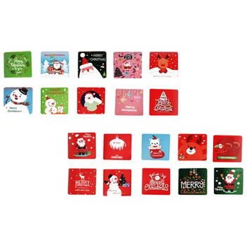20шт открыток с рождественскими элементами, поздравительных открыток с фестивалем (случайный цвет)