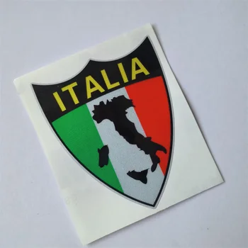Наклейки с итальянским флагом в форме Италии, виниловые наклейки с флагом Италии, наклейки для мотоциклов, гоночные наклейки для автомобилей, мотоциклов, байков