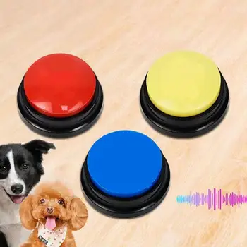 Записываемые звуковые кнопки, Шумоглушители, голосовой ретранслятор, кнопки для записи голоса, кнопки для ответа, Говорящая кнопка, игрушки для собак, игрушка для записи
