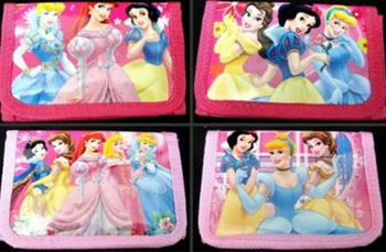 12 шт. Детские кошельки с героями мультфильмов Disney Frozen Snow White Princess, Денежный мешок, мешочек для монет, Детский кошелек, подарок для вечеринки
